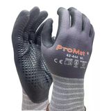 ProMat 42-844 İnce Nitril Köpük İş Eldiveni – Dikişsiz, Hava Geçirgen, Dot Kaplama ile Üstün Tutuş – Otomotiv, Mekanik Montaj, İnşaat, Bahçe – 7/8/9/10 Beden – 5 Çift (9 Beden)