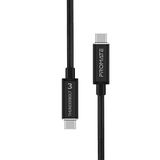 Promate ThunderLink-C40, 100 W USB-C güç kablosu, güçlü C tipi 100 W USB kablosu, ultra HD 5 K ekran desteği, 40 Gbit/s veri hızı ve aşırı akım koruması