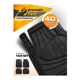 PROMATS Fiat Albea 2002 Model Ve Sonrası Uyumlu Oto Paspas Star Plus (siyah)