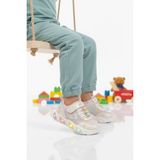 Promax Beyaz Cırtlı Işıklı Kız Çocuk Spor Ayakkabı - Renkli