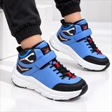 Promax Junıor Cırtlı Çocuk Sneaker Bot Mavi Siyah 31-35 - 005-Mavi
