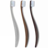Promıs Wood Love Bioplastik 3’Lü Diş Fırça Seti - 6750 Antibakteriyel Yumuşak Kıl, Ergonomik Lignin Sap, Geri Dönüştürülebilir, Ahşap S