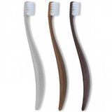 PROMIS Wood Love Bioplastik 3’lü Diş Fırça Seti - 6750 Antibakteriyel Yumuşak Kıl, Ergonomik Lignin Sap, Geri Dönüştürülebilir, Ahşap Sap, İtalyan Tasarımı, Alman Üretimi