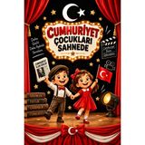 Promisebackdrop2 150X200 Cm, 29 Ekim, Cumhuriyet Çocukları Sahnede, Okul Etkinlik Kumaş Pano
