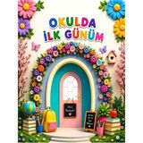 Promisebackdrop2 150X200CM Kumaş Okul Panoları, Etkinlik Fon, Okulda Ilk Günüm, Macera Başlıyor,