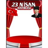 Promisebackdrop2 200X200CM Ekleme Dikişli Kumaş Okul Panoları, 23 Nisan, Anaokulu Panoları
