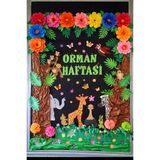 Promisebackdrop2 200X200CM Orman Hatırası Okul Etkinlik Kumaş Pano