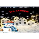 Promisebackdrop2 200X250CM Ek Dikişli Ilk Karnem, Yarıyıl Tatili, Kısa Bir Mola, Okul Etkinlik Kumaş Afiş Pano