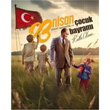 Promisebackdrop2 23 Nisan Ulusal Egemenlik Çocuk Bayramı, Fotoğraf Çekimi, Kumaş Arka Fon 200X250EKLEME Dikişli