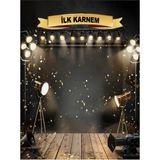 Promisebackdrop2 Ilk Karnem, Karne Panosu, Okul Etkinlik 200X200CM Ek Dikişli Kumaş Afiş