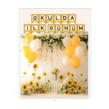 PROMISEBACKDROP2 OKULUMDA İLK GÜNÜM 150x200 KUMAŞ PANO OKUL ETKİNLİK