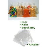 Promix Naylon Torba 23x36cm Ikilik Şeffaf Şeker Bakliyat Bakkaliye Torbası/dolap Poşeti Kalın 1kg