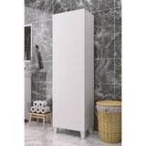 PROMODÜL Çok Amaçlı Kapaklı Banyo Dolabı - Yüksek Raflı, Dar Alanlara Uyumlu Depolama Dolabı - 45cm