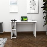 Promodül Ergonomik Çalışma Masası | Kitaplıklı ve Kapaklı Depolama Alanlı | Modern Ofis & Ev Çalışma Masası - . - Beyaz