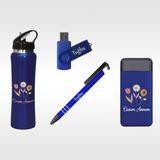 Promopanya Lacivert Renk Anneler Günü Hediye Seti (Usb+Termos+Powerbank+Kalem) Kişiselleştirilebilir , Isim Yazılabilir, Isme Özel, Kişiye Özel