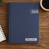 Promosyon Denizi Isme Özel Gümüş Yaldız Baskılı Ajanda 2027 Tarihli - Isme Özel Kalem Hediyeli