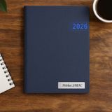 Promosyon Denizi Isme Özel Lacivert Yaldız Baskılı Ajanda 2027 Tarihli - Isme Özel Kalem Hediyeli