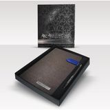 Promosyon Denizi Kişiye Özel Kutulu 2027 Günlük Ajanda Mıknatıs Kilitli Mavi Patlı 17X 24 cm Ajanda ve Kalem Seti