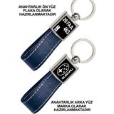 Promosyon Denizi Ön Yüz Subaru Logolu Arka Yüz Plakanıza Özel Lacivert Anahtarlık
