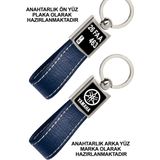 Promosyon Denizi Ön Yüz Yamaha Logolu Arka Yüz Plakanıza Özel Lacivert Anahtarlık
