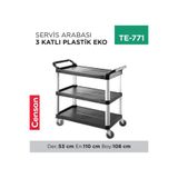 Promosyon Zinciri SERVİS ARABASI 3 KATLI PLASTİK (7379)(SAS-1)