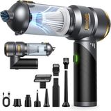 Promosyonca, Araç Süpürgesi, El Süpürgesi, Kablosuz, 16000 PA, Fırçasız Motor, 6000 mAh, Type-C, 9 Başlıklı, Katlanır Saplı, Güçlü Çekim Gücü, Premium Kaliteli