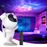 Promosyonca Astronot Gece Lambası Galaxy Projektör, LED Galaksi Işık Projektörü, Uzaktan Kumandalı, Çok Renkli Nebula Yıldızlı Gökyüzü, Yatak Odası için USB Planetaryum Projektörü
