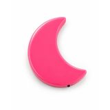 Promosyonca Ay Şeklinde Gece Lambası, 0.5 Watt LED, Prize Takılır, Düşük Enerji Tüketimi, 8 cm (Pembe)