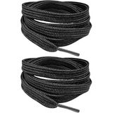 Promosyonca Ayakkabı Bağcığı, 120 cm, 2 Adet (Siyah)