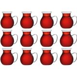 Promosyonca Keyfi Ala Borosilikat Cam Çay Bardağı Seti, 200ml, 6'lı, Termisil Kupa, Şık ve Dayanıklı (12)