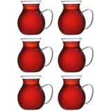 Promosyonca Keyfi Ala Borosilikat Cam Çay Bardağı Seti, 200ml, 6'lı, Termisil Kupa, Şık ve Dayanıklı (6)