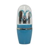 Promosyonca Manikür Seti, 5 Parça, Tırnak Makası, Törpü, Tırnak Pensi, Cımbız, Makas (Mavi) - Option-1