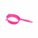 Promosyonca Plastik Saplı Süzgeç, Farklı Renk ve Ebat Seçenekleriyle (Pembe, 14)