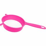 Promosyonca Plastik Saplı Süzgeç, Farklı Renk ve Ebat Seçenekleriyle (Pembe, 20)