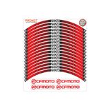 PROMOT MOTOR AKSESUARLARI Motorsiklet Jant Kaplama Sticker CF MOTO NK 250 JANT ŞERİDİ 2