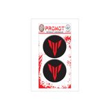 PROMOT MOTOR AKSESUARLARI MOTORSİKLET YAMAHA MT 3D KABARTMALI DAMLA LOGO STİCKER 5cm 02