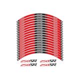 PROMOT Motorsiklet Jant Kaplama Sticker CF MOTO 250 SR JANT ŞERİDİ 2