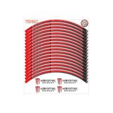 PROMOT Motorsiklet MONSTER TASARIMLI JANT ŞERİDİ Motosiklet Aksesuar Jant Sticker 2