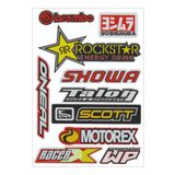 PROMOT MOTOSİKLET STİCKER MOTOREX SHOWA MOTOSİKLET SPONSOR ROCKSTAR MARKA STİCKER ETİKET KAPLAMA