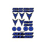 Promot Mt-25 Yamaha Mt Motosiklet Sticker Seti A4 Ebatı Çoklu Sticker 04