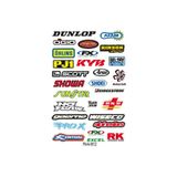 PROMOT OTO MOTOSİKLET BİSİKLET EKİPMAN KASK MOTORSİKLET GRENAJ STİCKER SETİ 4