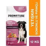 Pronature Derma Shine Somonlu ve Pirinçli 12 kg Orta ve Büyük Irk Yetişkin Kuru Köpek Maması