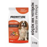 Pronature Küçük Irk Yetişkin Kuru Köpek Maması Kuzu Etli ve Pirinçli 3kg Daily Protect Formülü - 3 kg