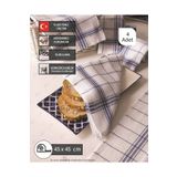 Propaks 4 Adet 45x45cm Torşon Bez, Mutfak Havlusu, Beslenme Örtüsü, Pamuklu Mutfak Havlusu, Dimili Bez