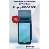 propay YazarkasaPos P1000 ECR Android 4G ve Wi-Fi (Mali kaydı yapılıp kargoya verilir)