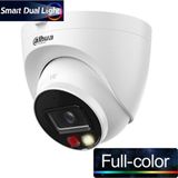 Prope DAHUA IPC-HDW1249T-S-IL, 2Mpix, 2,8mm Lens, SD Kart, Smart Dual Light, H265+, 30Mt Gece Görüşü, Dahili Mikrofon, IP67, PoE Dome IP Kamera