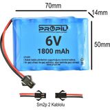 Propil 6V 1800MAH Ni-Mh Aa SM2P Siyah Soketli Oyuncak Pili