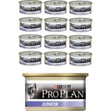 Proplan 12'li Junior Yavru ve Proplan 12'li Baby Kitten Tavuk Etli Yaş Kedi Maması 24 x 85 gr