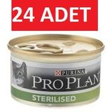 Proplan 24x85 gr Sterilised Somon Kısır Kedi Konservesi