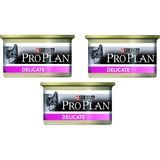 Proplan 3x85 gr Delicate Hassas Hindi Etli Kedi Konservesi